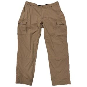 Duluth Trading Men's Dry On The Fly Relaxed Cargo Pants 2XLx34 Brown  (38x32)